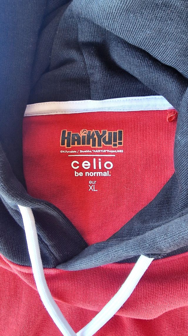 Felpa anime Haikyu!! Celio be normal uomo XL