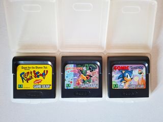 3 Juegos Game Gear Sonic , ren and stimpy mickey