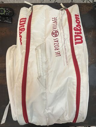 Paletero Padel Wilson Team Blanco/Rojo