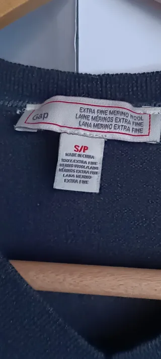Jersey Gap Lana Merino Gris Talla S Hombre