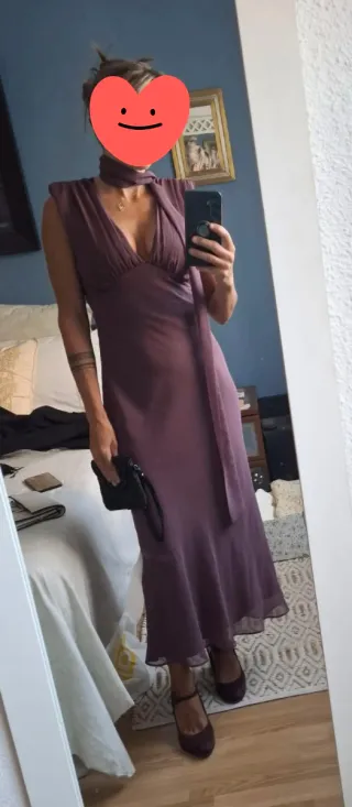 Vestido Lady Pipa Berenjena Talla XS