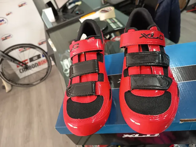 Zapatillas Ciclismo XLC Carretera Talla 45 Roja