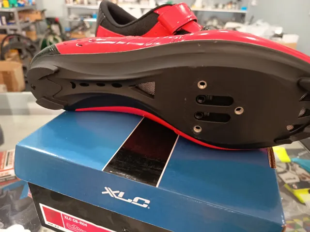 Zapatillas Ciclismo XLC Carretera Talla 45 Roja