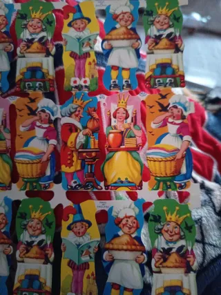 Cromos troquelados de figuras