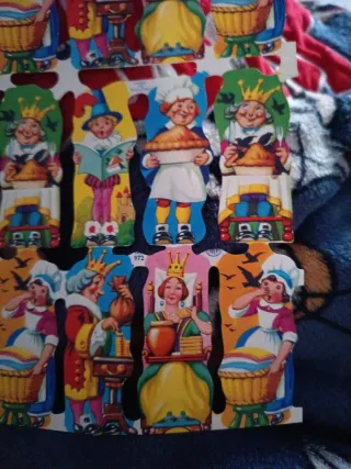 Cromos troquelados de figuras