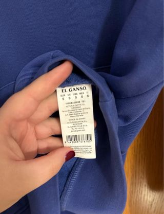 Sudadera El Ganso Azul Talla M