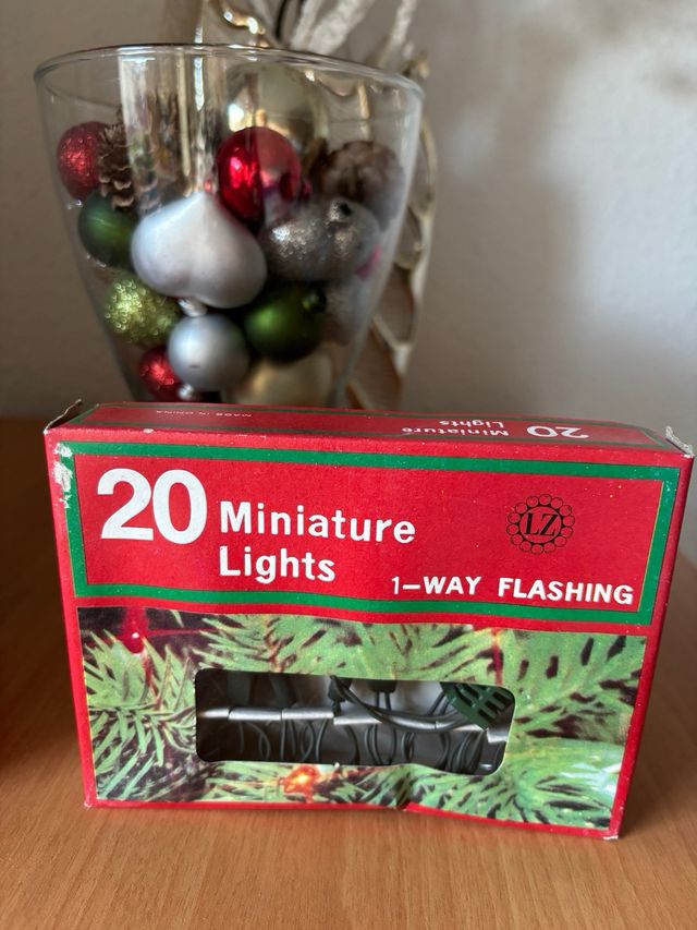 Lote 2 Cajas Luces Navidad