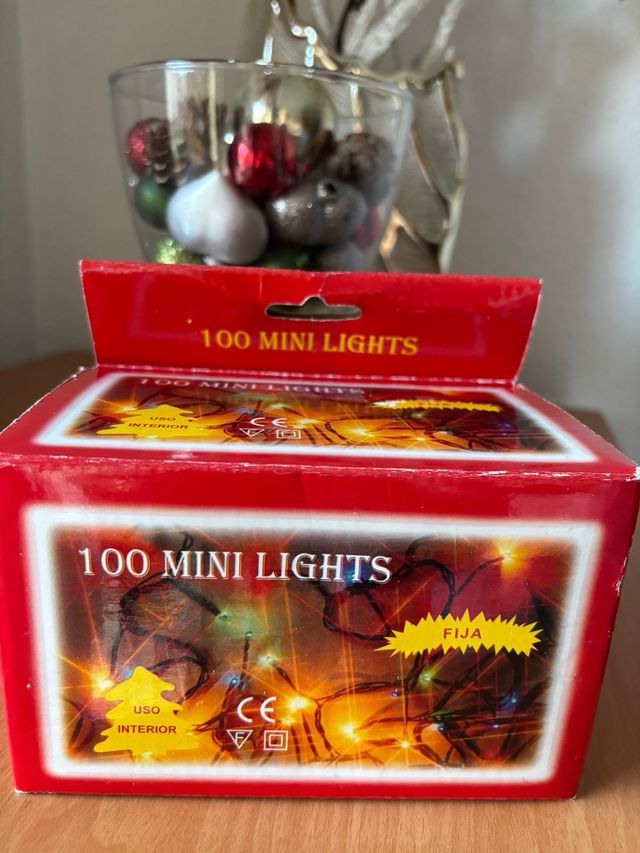 Lote 2 Cajas Luces Navidad