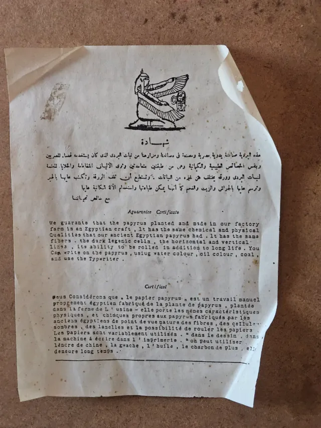 2 cuadros egipcios marco madera