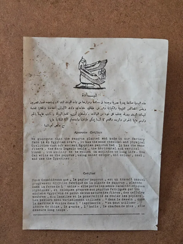 2 cuadros egipcios marco madera