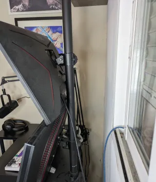 2 Monitores AOC y LG Negros