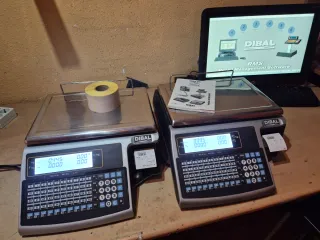 2 Balanzas DIBAL MISTRAL etiquetas GARANTIA