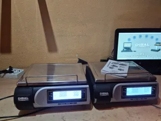 2 Balanzas DIBAL MISTRAL etiquetas GARANTIA
