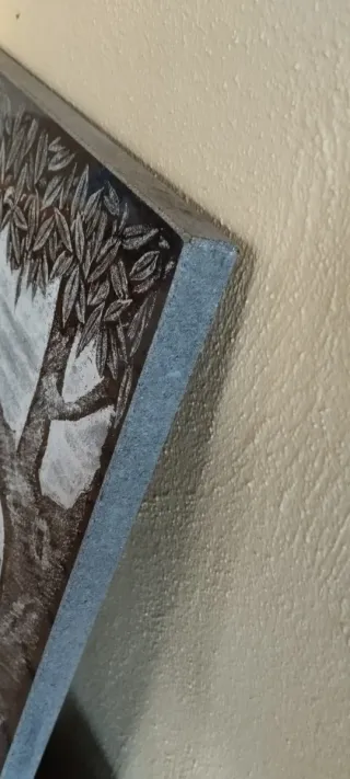 CUADRO EN GRANItO Paisaje Campesinos RECOGER EN VI