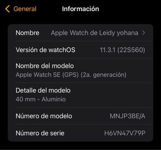 Apple Watch Negro y Plata