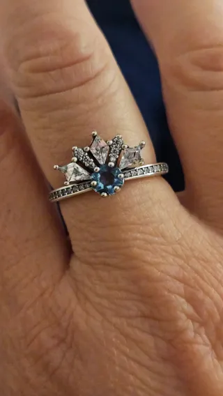 Anillo diseñoTiara Reina Elsa de Frozen de Disney