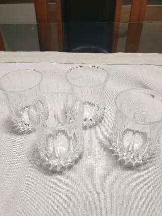 Set 4 Bicchierini Vetro Trasparente