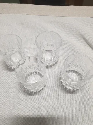 Set 4 Bicchierini Vetro Trasparente