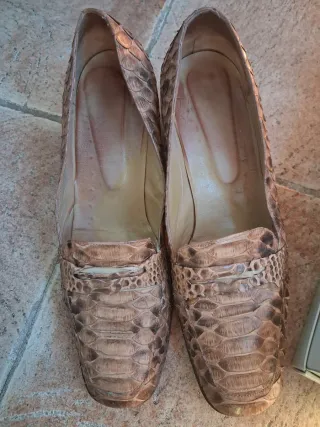 Zapatos de piel animal print