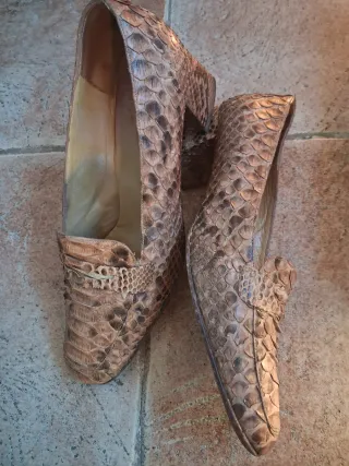 Zapatos de piel animal print