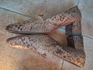 Zapatos de piel animal print