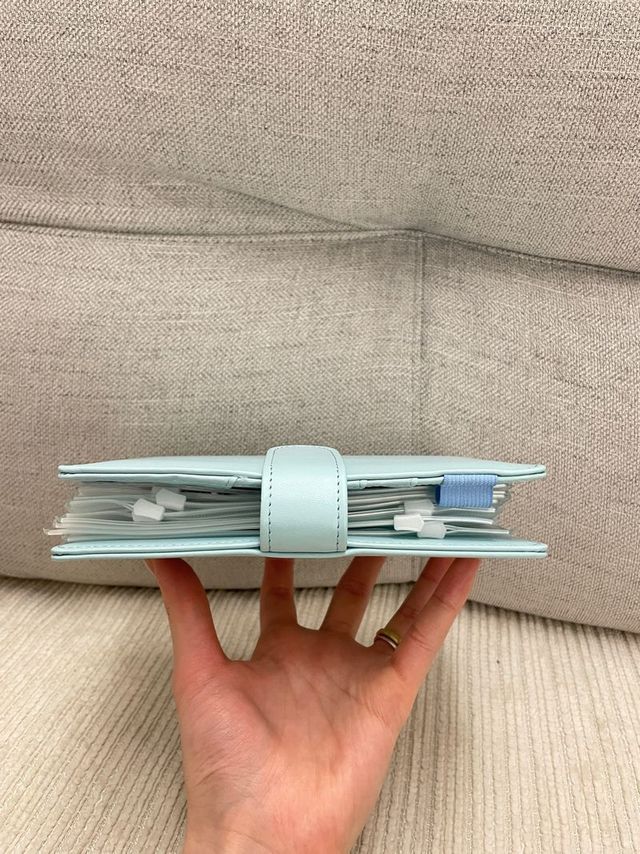 Carpeta de Ahorro sobres para guardar dinero Azul