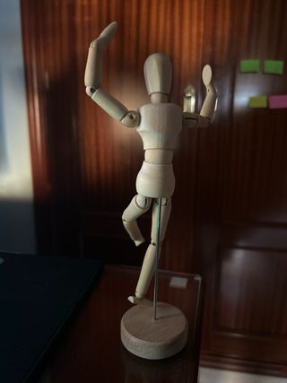 Maniquí de madera articulado | 20 cm
