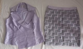 Conjunto Blusa y Falda Talla 50