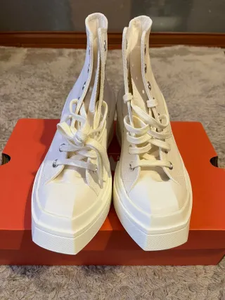 Converse All Star Beige/Bianche Tg 36