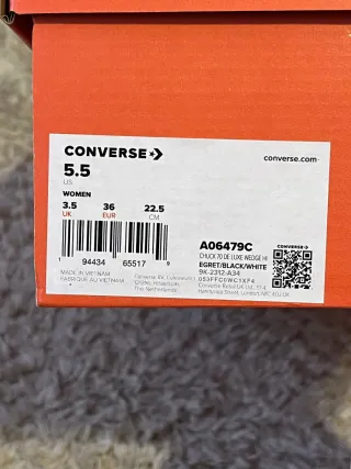 Converse All Star Beige/Bianche Tg 36