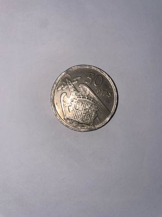 Moneda 50 Pesetas del año 1957