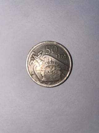 Moneda 50 Pesetas del año 1957