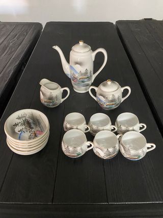 Serviço chá/café chinês, raro, antigo,design único