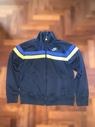 Felpa Nike zip blu e gialla