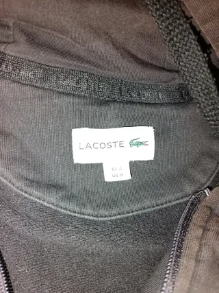 Sudadera Lacoste Talla M Negra y Azul