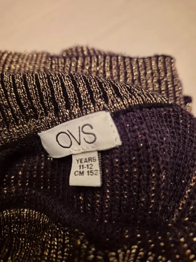 Maglioncino lurex collo alto