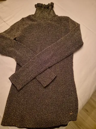 Maglioncino lurex collo alto