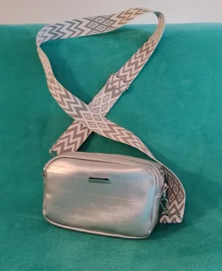 Borsa a tracolla donna argento