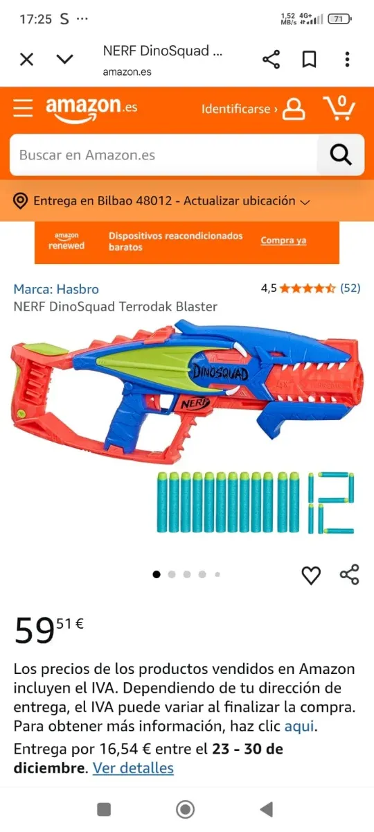 Blaster Nerf DinoSquad Terrodak