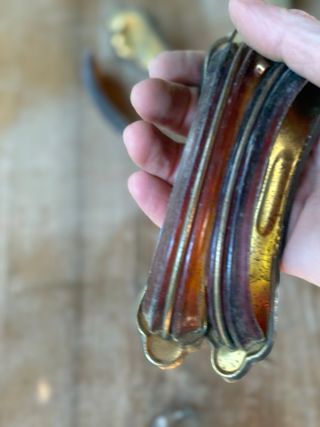 Maniglie Mobili Antiche Vintage Oro e ambrato