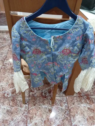 Traje Fallera Niña 11-12 Años Azul/Rosa