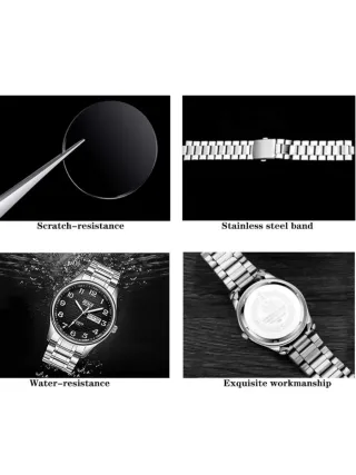 Reloj BOSCK Analógico Acero Dorado y Plateado