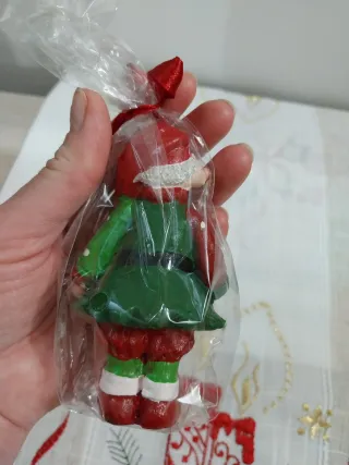 Candela decorativa elfo Natale