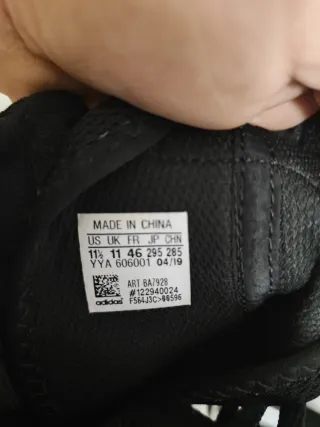 Botas de boxeo Adidas negras