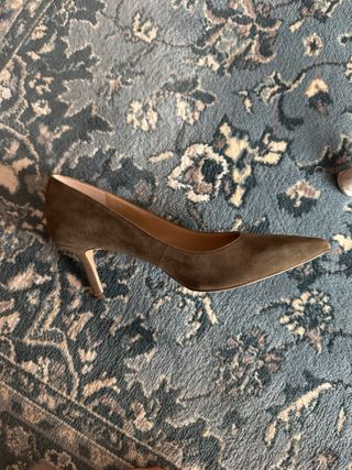 Zapatos de salón Ralph Lauren verde caqui