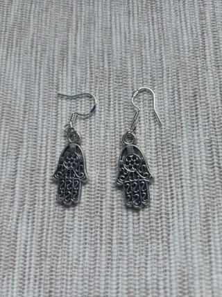 Conjunto collar, pulsera y pendientes Hamsa