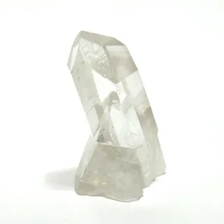 Quartzo minerale coppia di cristalli maclati