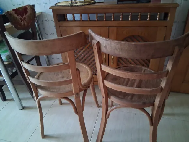 2 Sedie Vintage in Legno