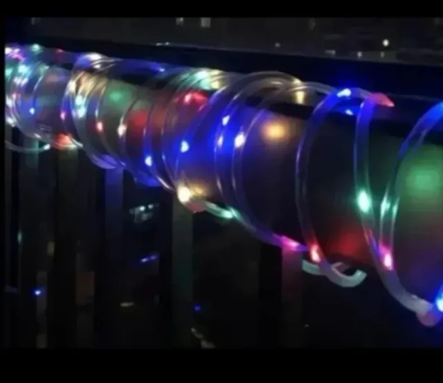 Guirnalda Solar LED 300 Luces Multicolor Navidad