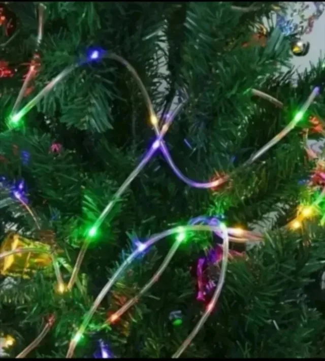 Guirnalda Solar LED 300 Luces Multicolor Navidad